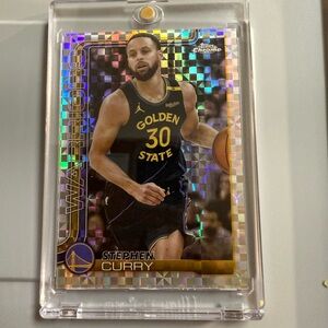 🏧2025-26 Topps Chrome Stephen Curry #201 X-Fractor Refractor Warriors